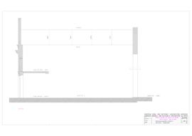 Levantamento esquemático  - corte vertical - fachada poente (2001)
