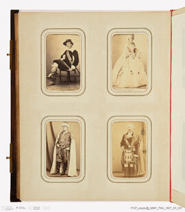 Álbum com fotografias do Baile de Máscaras de Carnaval de Fevereiro de 1865 no Paço Real da Ajuda