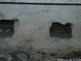 Parede zona posterior retábulos coro