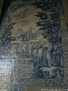 Interior - Lado Sul - Capela-mor - Painel de Azulejo