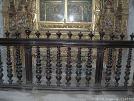 Balaustrada - Capela Sagrada Família - corredor lateral coro baixo-Evangelho