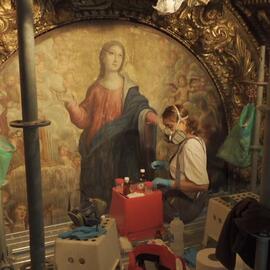 Pintura cavalete