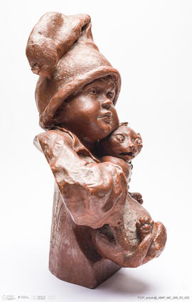 Busto Rapaz com o Gato