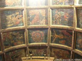 Abóbada capela-mor – Pinturas em caixotões