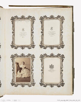 Álbum com retratos de membros das famílias reais europeias