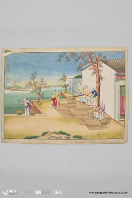 Título desconhecido (Cena quotidiana da vida chinesa: cultura do arroz)