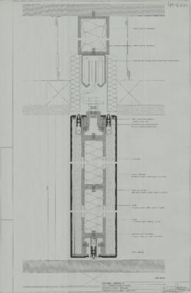 Projecto de Execução - Serralharias - Pormenor da Porta de Alumínio - Corte Vertical (2000-02)