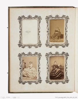 Álbum com retratos de membros das famílias reais europeias