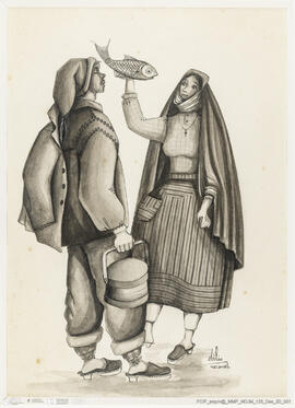 Casal em traje de trabalho