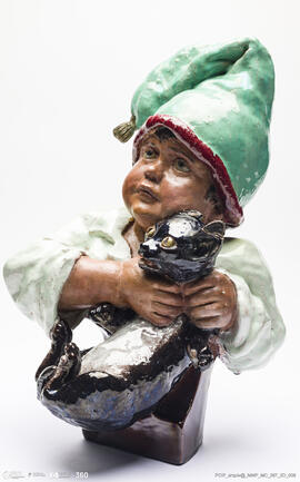 Busto Rapaz com o Gato