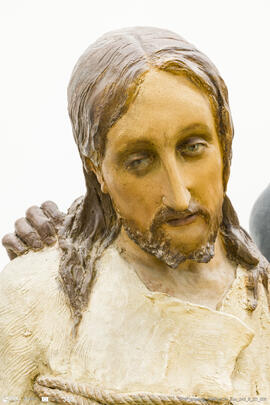 Paixão de Cristo: Cristo e Guarda do Templo (do conjunto Jesus em casa de Caifás)