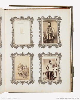 Álbum com retratos de membros das famílias reais europeias