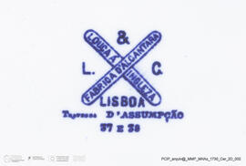 Prato publicitário Calendário do ano 1889