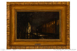 Estação de Caminho de Ferro à Noite