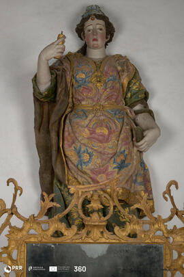 Escultura das virtudes. Prudência