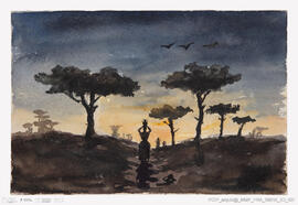 Mulheres com cântaros à cabeça