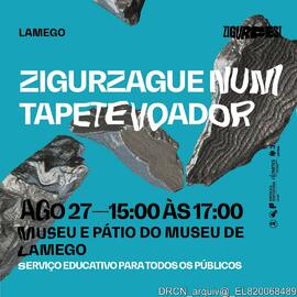 Cartaz "Zigurzague num tapete voador"