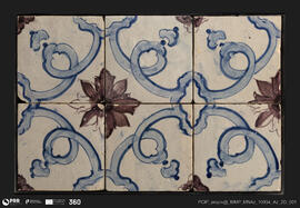 Painel de azulejos de padrão pombalino