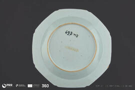 Prato ladeiro de serviço de encomenda de Sebastião Xavier da Gama Lobo