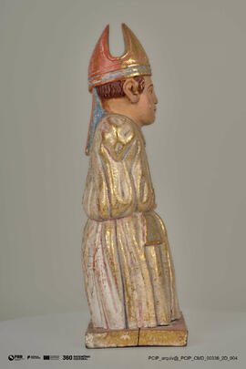 Relicário de um Santo monge (meio-corpo)