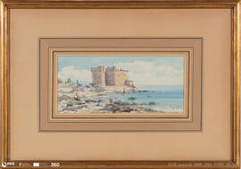 Paisagem. Castelo à beira-mar