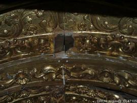 Retábulo coro baixo -Pietá - pormenor - restauro PR