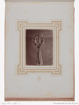 Álbum de fotografias morte rei Vítor Emanuel II