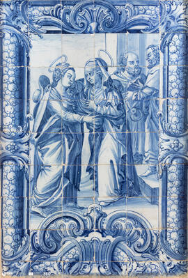 Painel azulejos Visitação a Nª Senhora