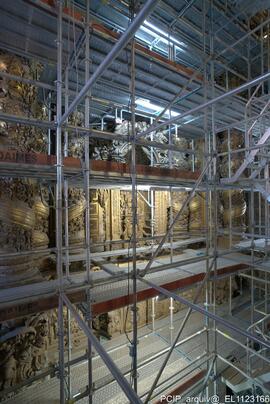 Capela-mor – Estruturas de andaimes