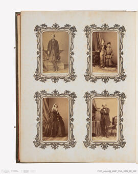 Álbum com retratos de membros das famílias reais europeias