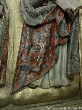 Escultura de alto relevo – Pormenor da pintura