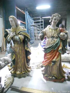 Restauro de imagens da capela (visita ao atelier de restauro)