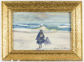 Nazarena com filho ao colo