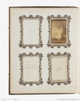 Álbum com retratos de membros das famílias reais europeias