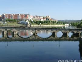 Pormenor dos arcos da zona central - junto à margem direita - várias tipologias de arcos