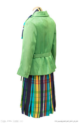 Casaco, cinto e vestido/Feminino