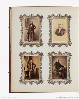 Álbum com retratos de membros das famílias reais europeias