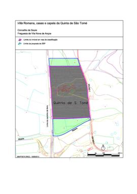 Planta - proposta da zona especial de proteção (2012)