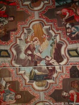 Teto – Pintura “Virgem e santo da ordem”