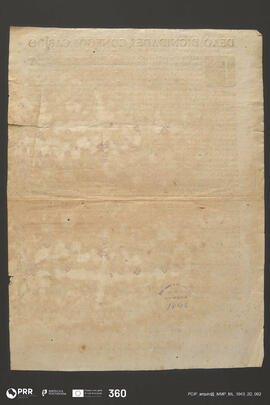 Provisão para se pedir esmolas