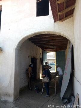 Fotografia da intervencao de conservacao e restauro