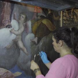 Pintura cavalete