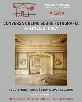 Cartaz - Conversa Online com Inês D´Orey