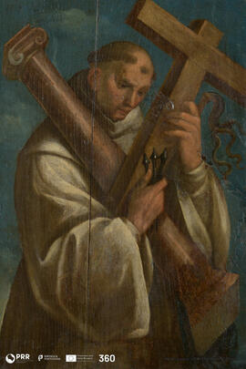 São Bernando com os símbolos da Paixão