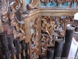 Órgão - pormenor - restauro MDF