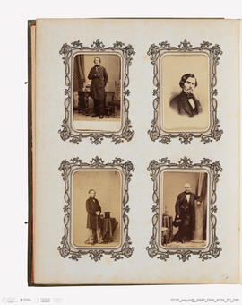 Álbum com retratos de membros das famílias reais europeias