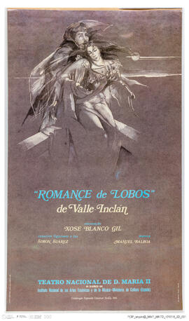 Cartaz da peça Romance de Lobos - Teatro D. Maria II